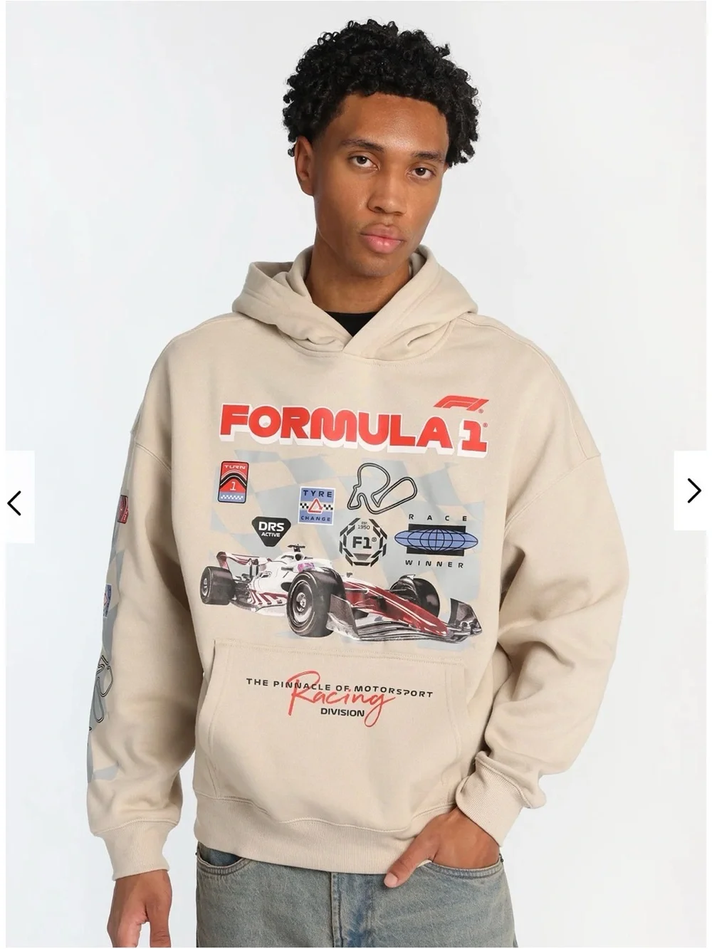 Formula 1 Racing Graphic Hoodie - Beige - Picture 4 of 6